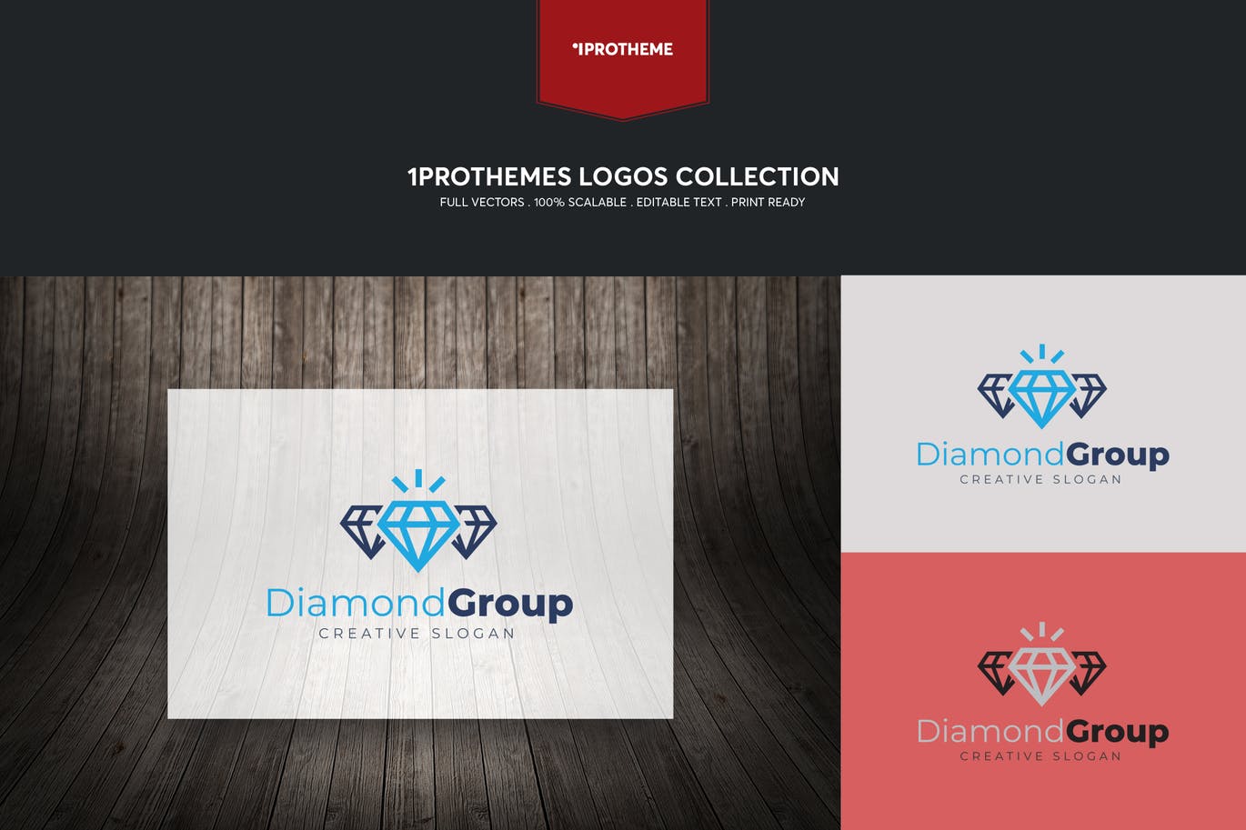 Diamond Group Logo Template
