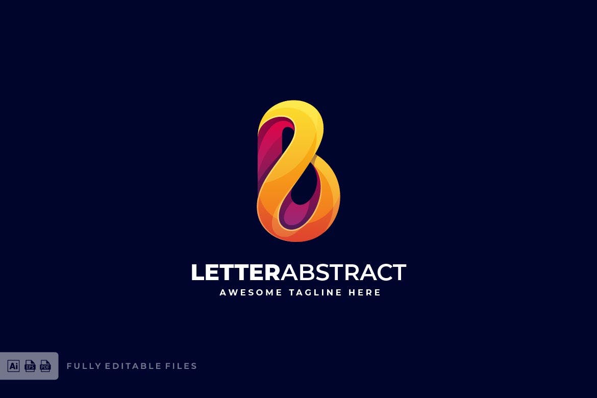 Letter Abstract Colorful Logo Template