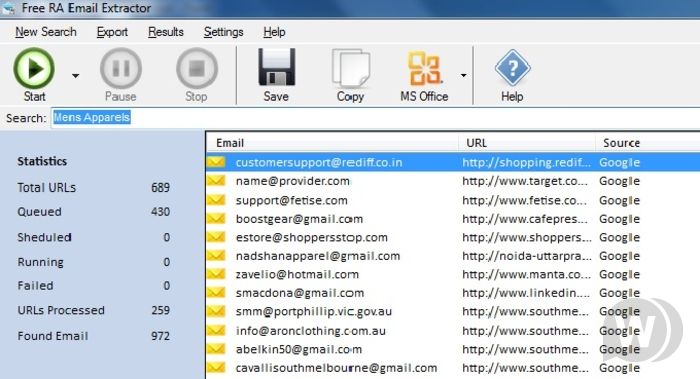 RA Email Extractor v1.1 (CRACKED)