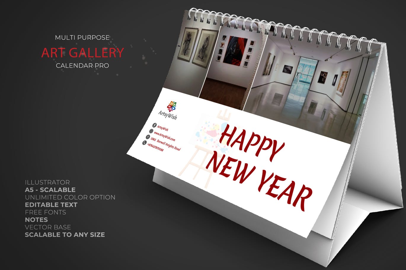 2020 Art Gallery Calendar Pro
