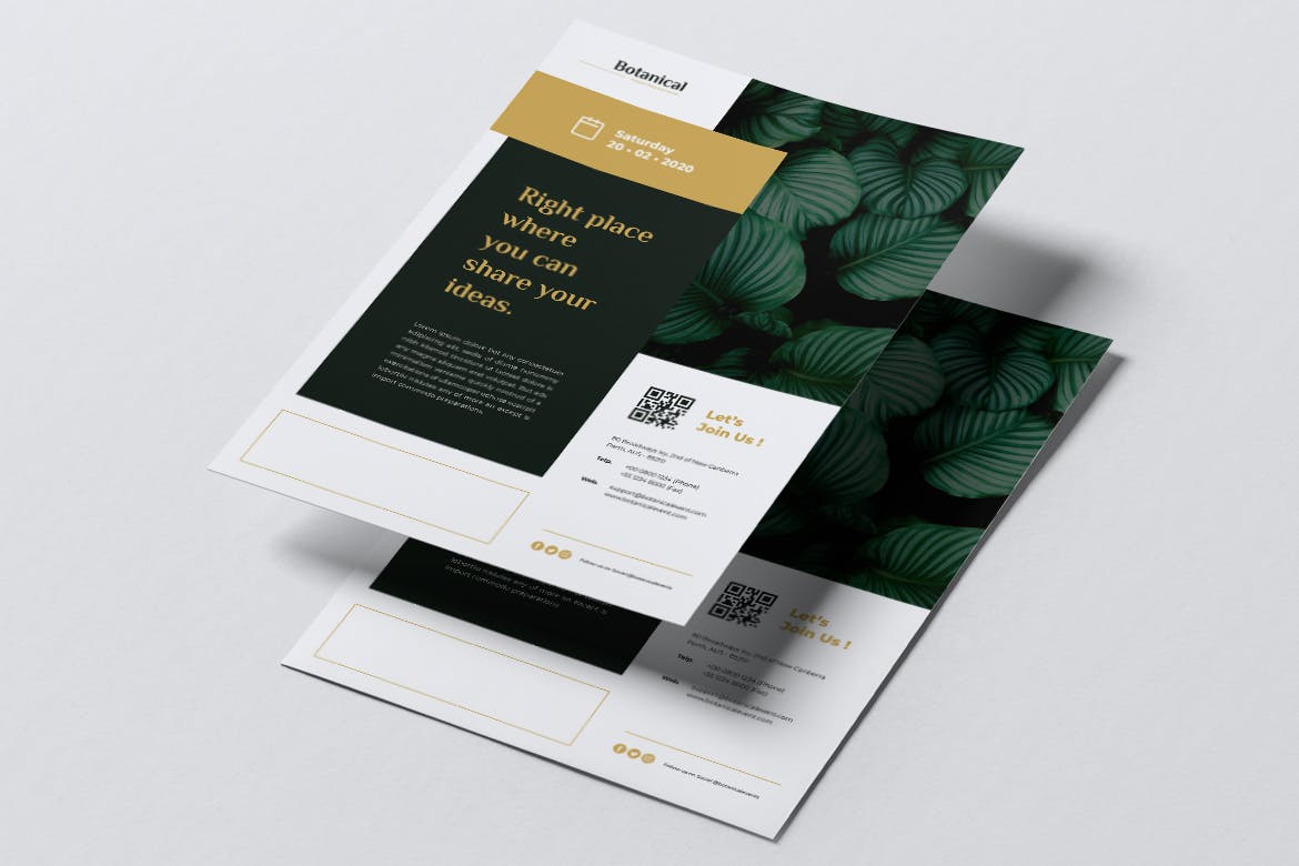 MADDON Botanical Flyer & Business Card 1