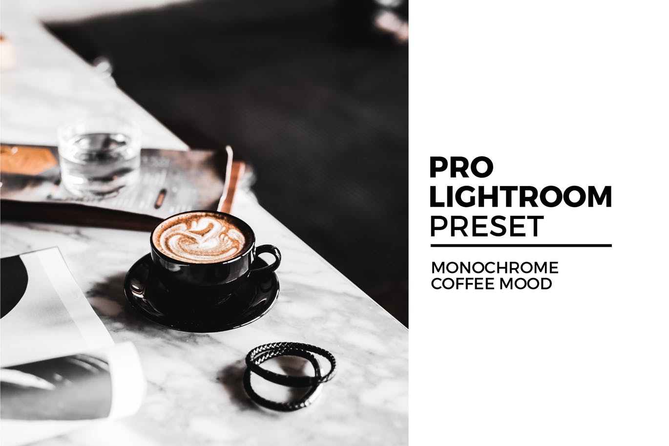 Monochrome Coffee Mood Lightroom Preset