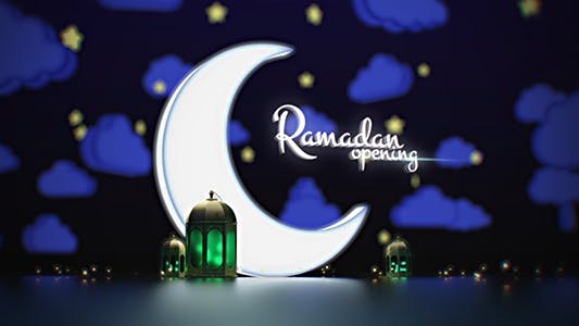 Ramadan Kareem Opening - Lamp Lights - Broadcast - After Effects