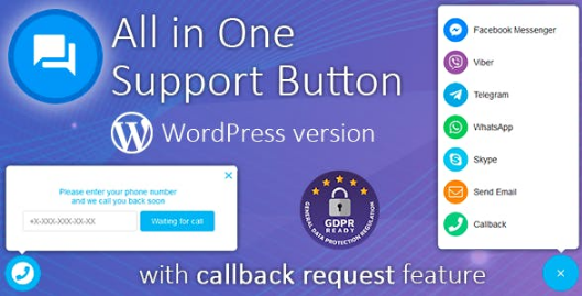 All-in-One - Live Chat, WhatsApp, Call Back, Messenger Module