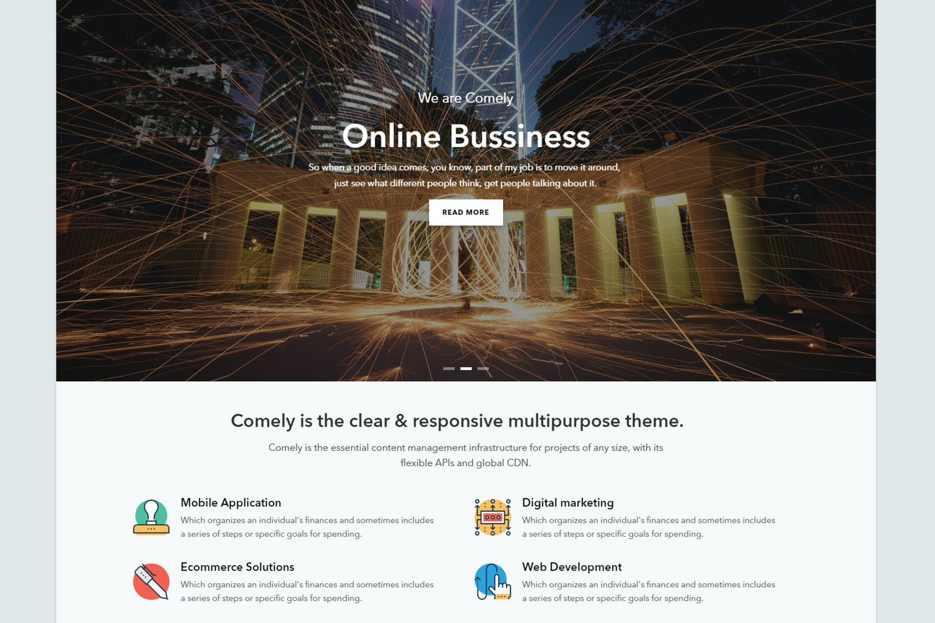 Comely - Responsive Business Drupal 8 Theme