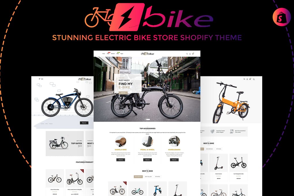 E-Bike Stunning Electric Bicycle Store Shopify