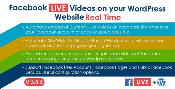 Facebook Live Video Auto Embed for WordPress