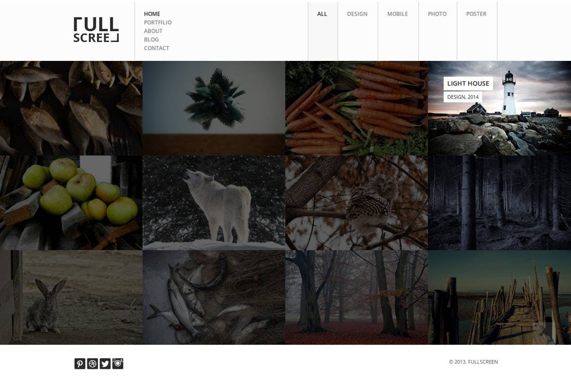Fullscreen - Photography Portfolio Drupal Theme