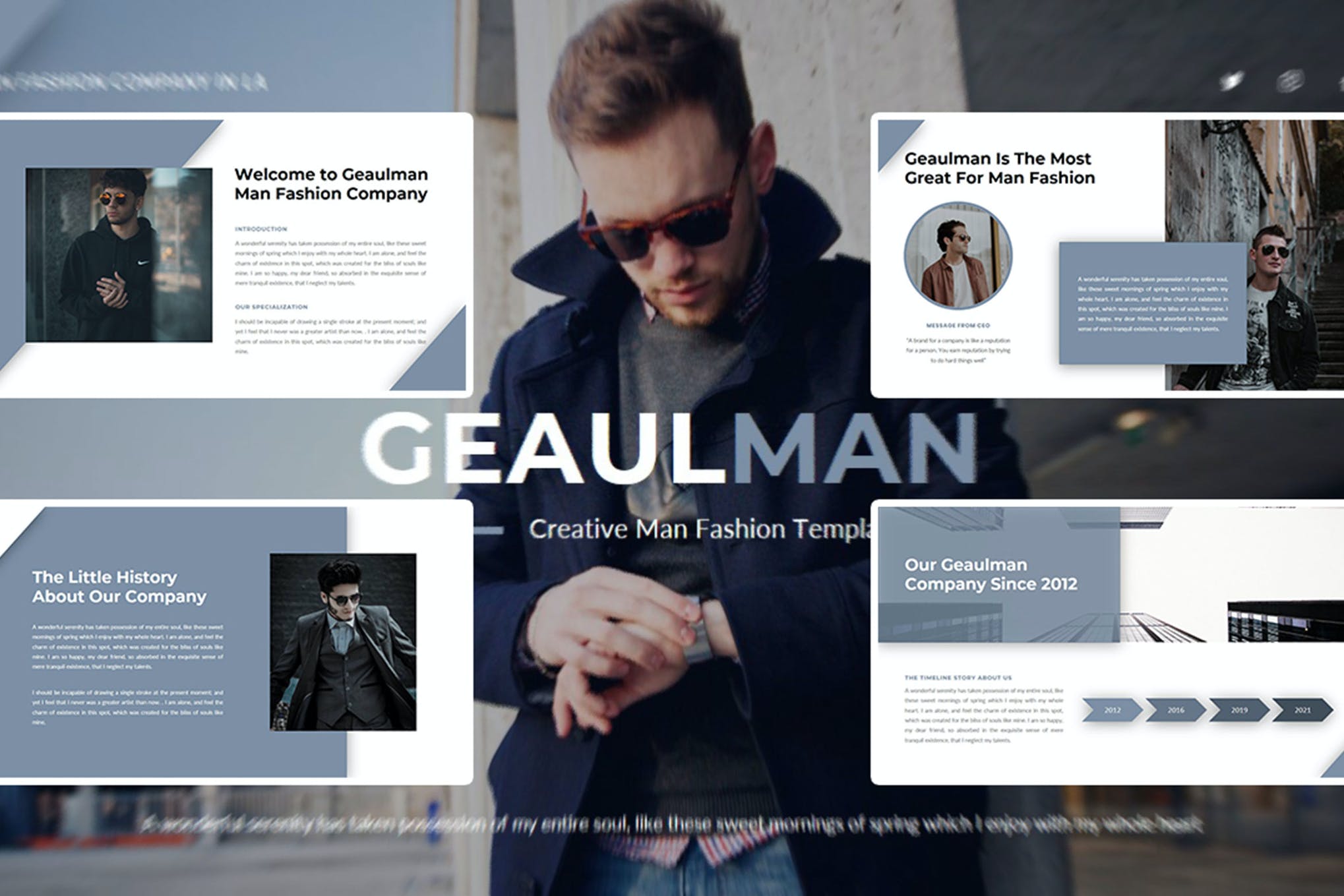 Geaulman – Creative Fashion PowerPoint Template