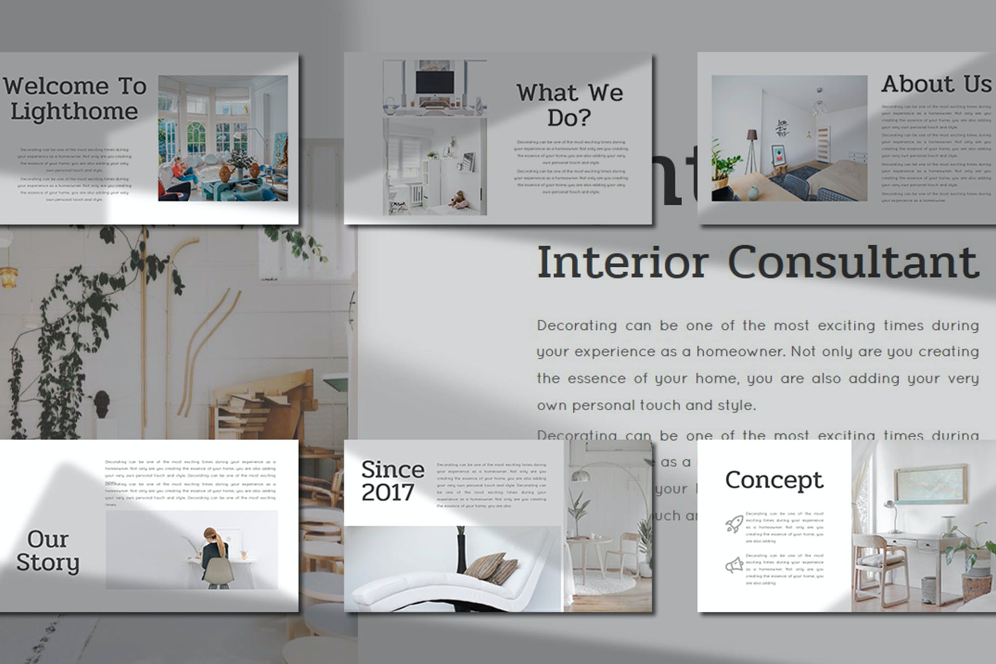 Lighthome – Interior Consultant PowerPoint
