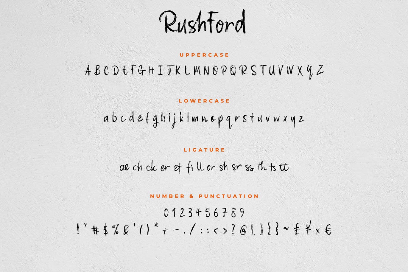 RushFord - Brush Lettering Font