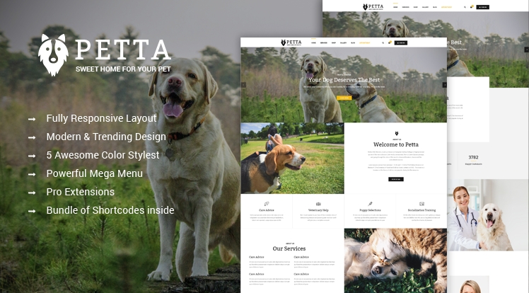 SJ Petta - Joomla Pet Care Service Template