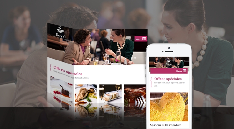 SJ Royal - template for a restaurant or hotel Joomla