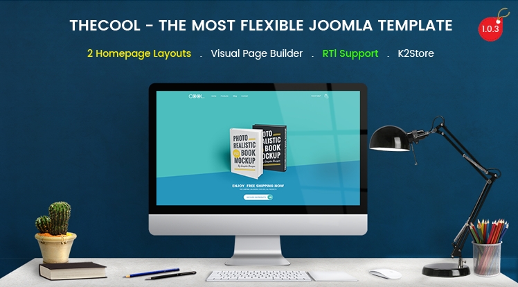 SJ TheCool Pro - Responsive One Page Book Store Joomla Template J3