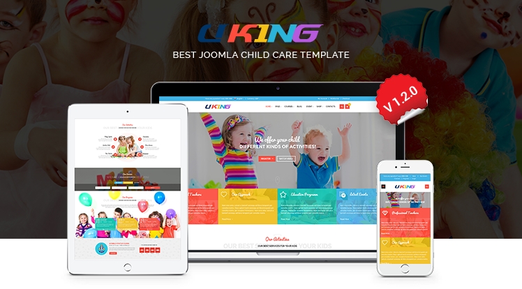 SJ Uking - Responsive Joomla Kindergarten School Template