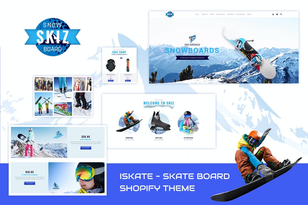 Skiz Sports, Ski Boards Shopify Theme