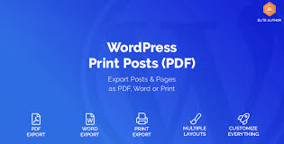 WordPress Print Posts & Pages (PDF) - Print WordPress Posts and Pages