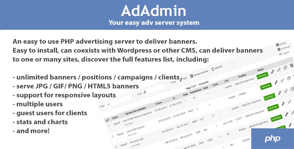 AdAdmin - Easy adv server (adversting platform)