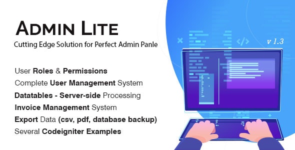 Admin Lite - PHP Admin Panel + User Management
