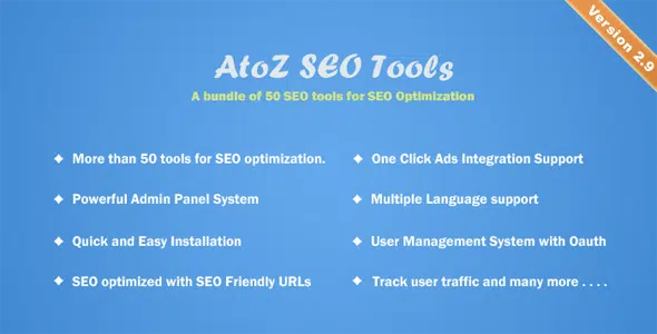 AtoZ-SEO-Tools-2.9-Nulled-Search-Engine-Optimization-Tools