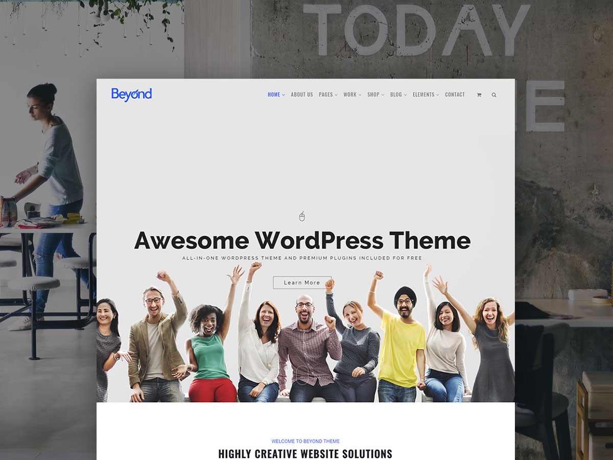 Beyond WordPress Theme Responsive