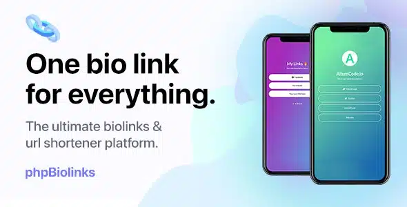BioLinks v9.2.0 – Instagram & TikTok Bio Links & URL Shortener (SAAS Ready