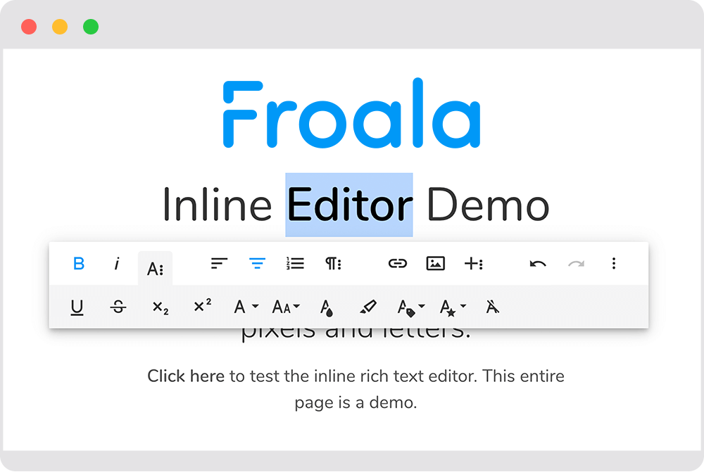 Froala WYSIWYG HTML Editor