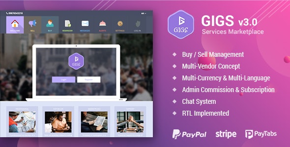 Gigs - Services Marketplace