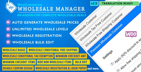 WooCommerce Wholesale Manager