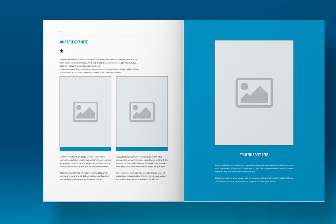 Blue Business Brochure Template