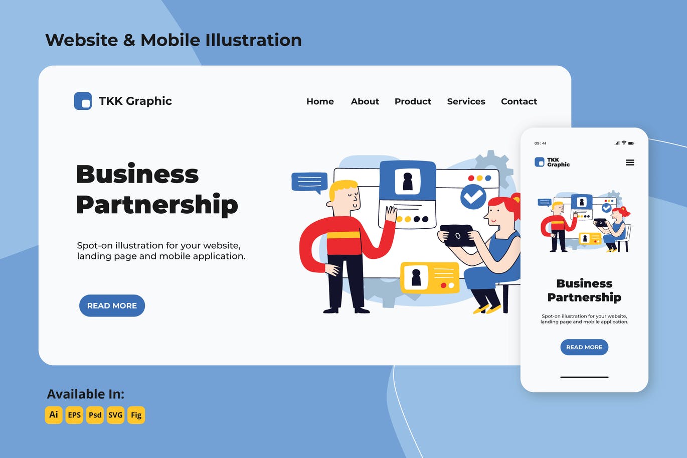 Business Partnership landing page