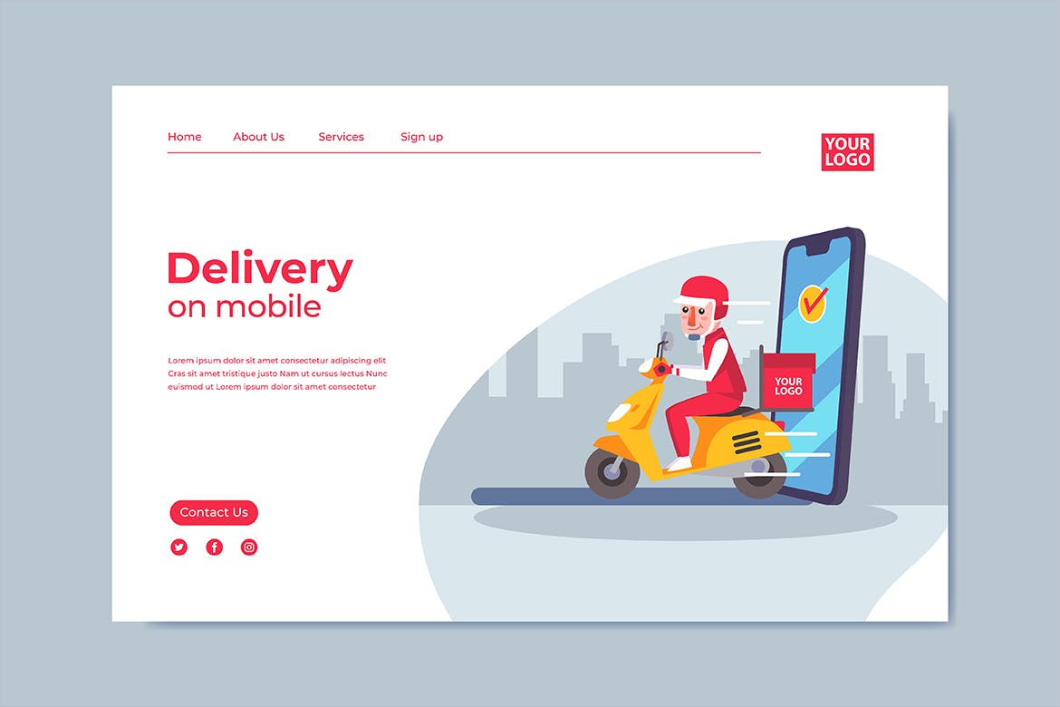 Delivery Mobile Interface