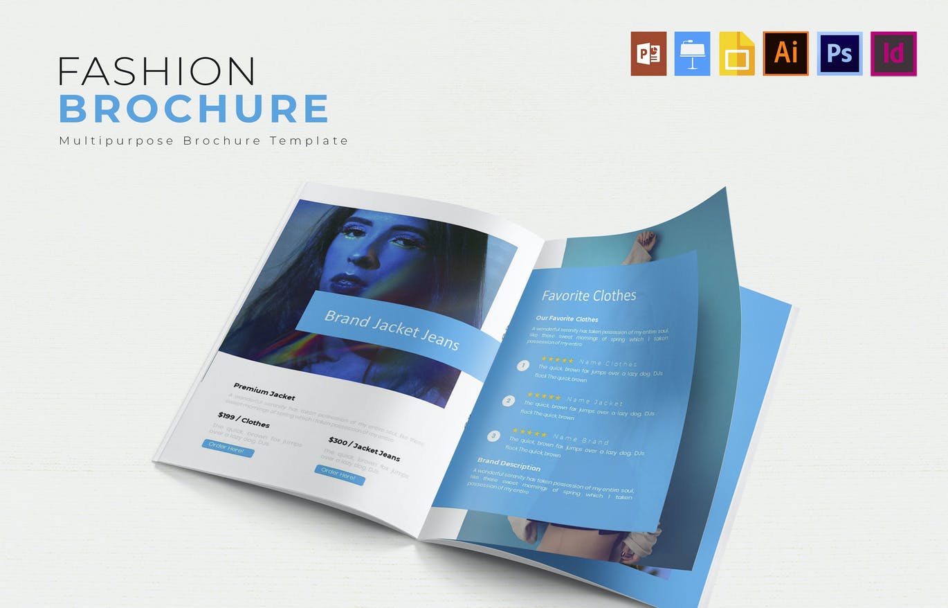 Fashion Clothes - Brochures Template