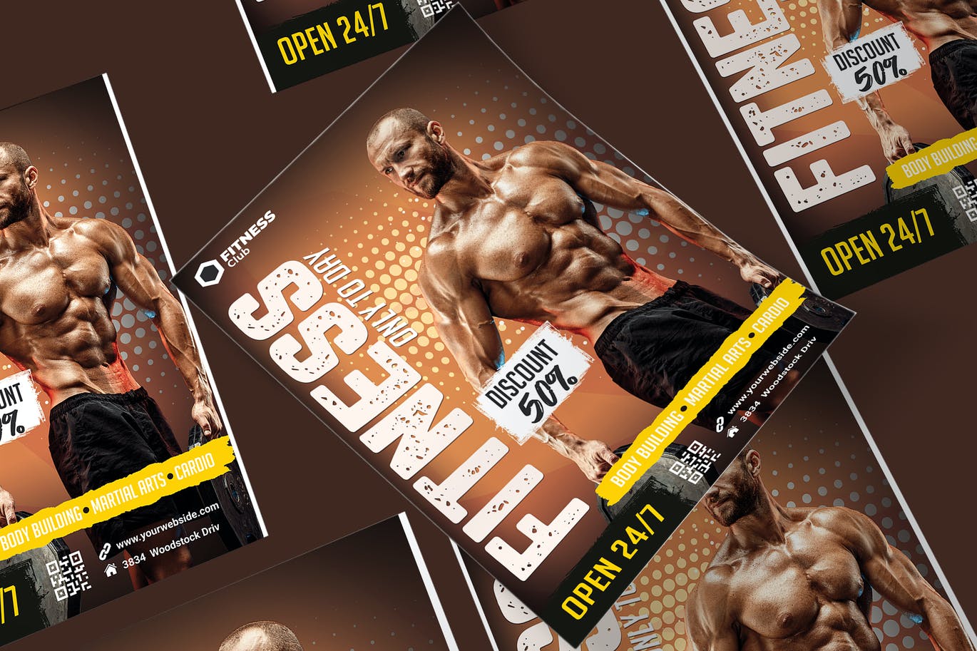Fitness Poster PSD Template