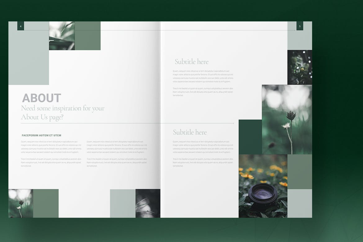Green Natural Brochure Template