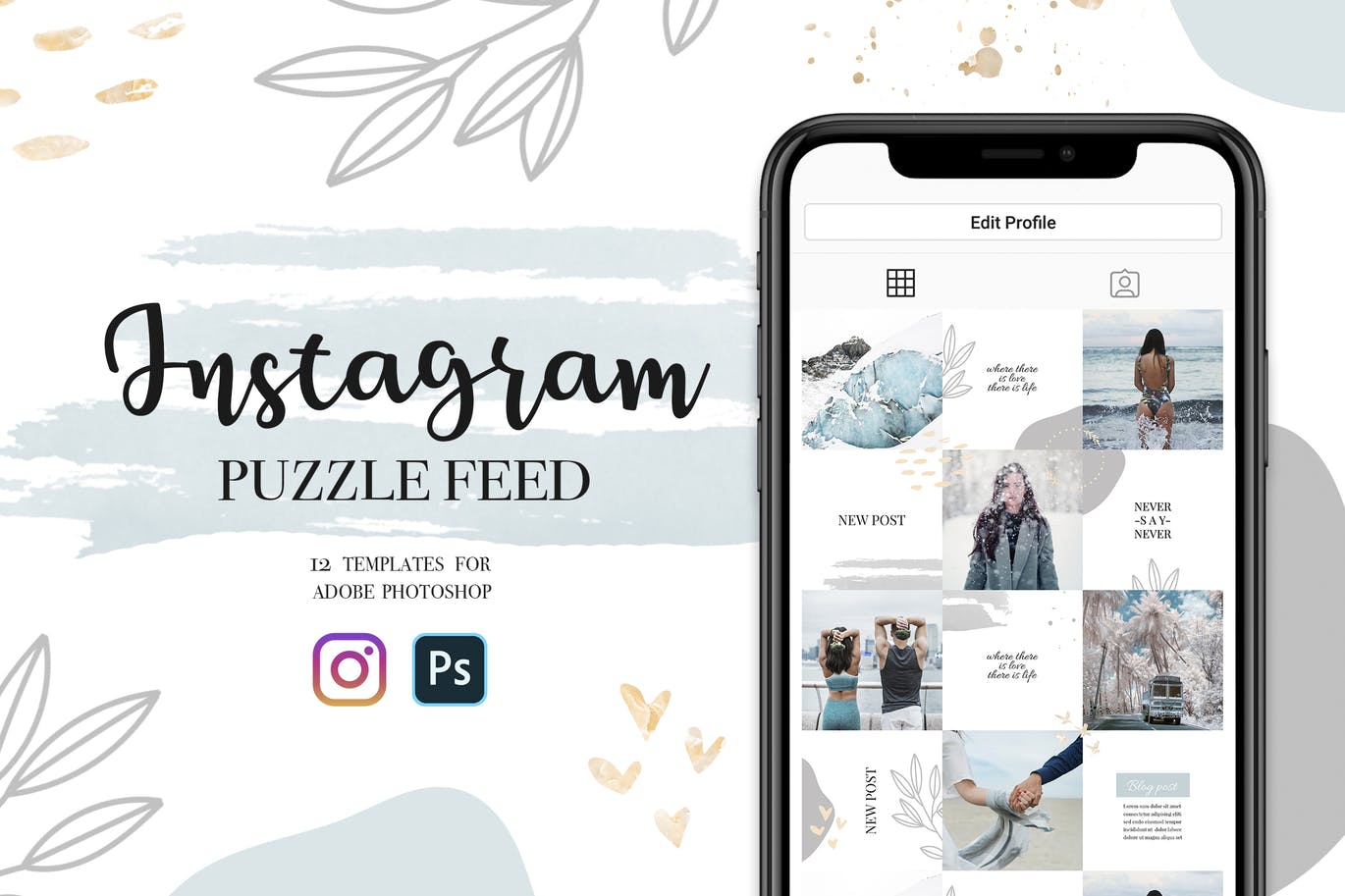 Instagram Feed Puzzle Template V.2