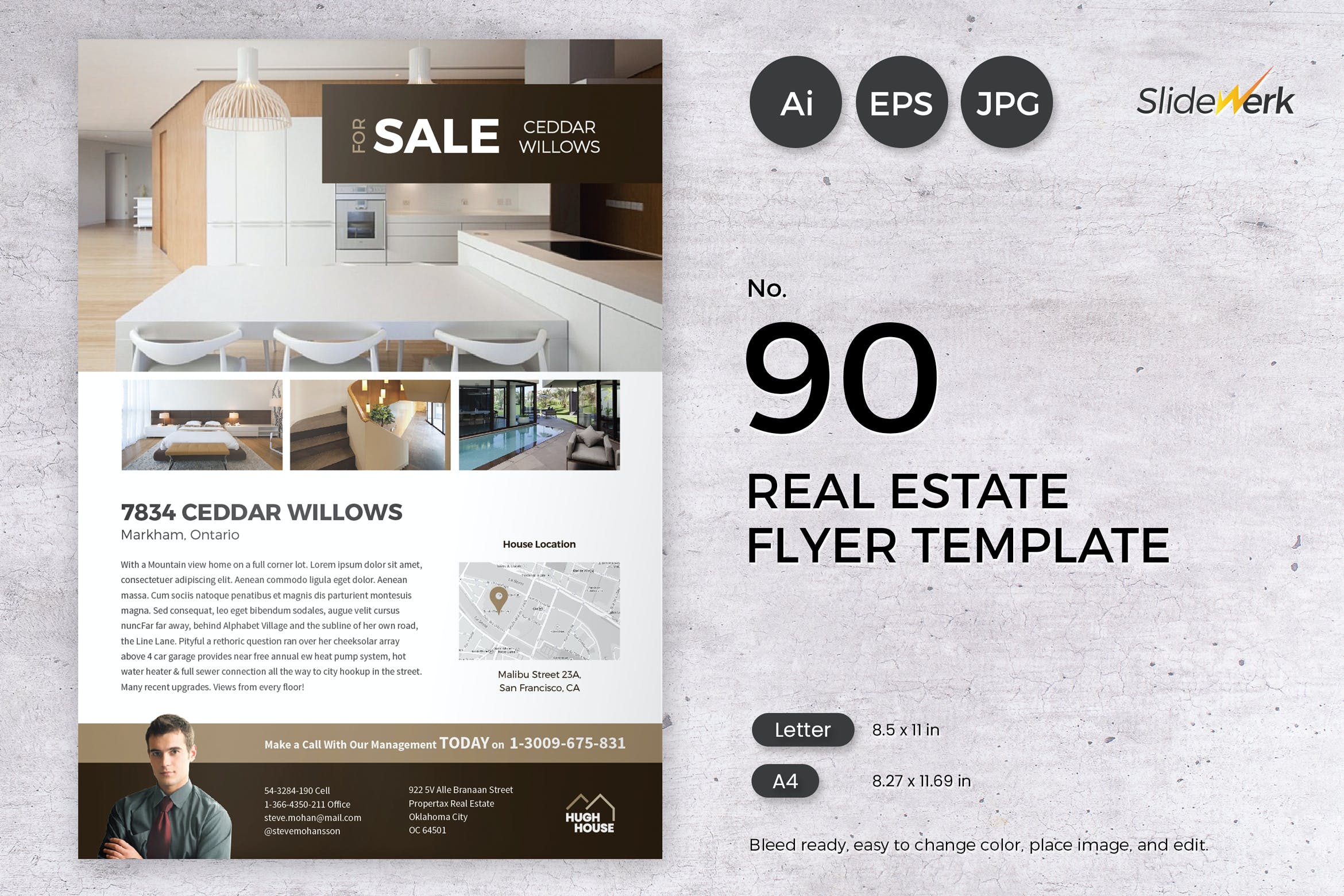 Real Estate Flyer Template 90 - Slidewerk