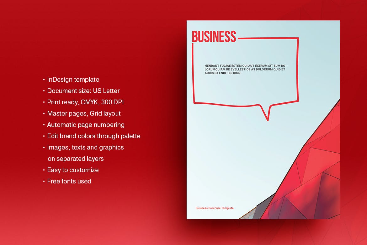 Red Business Brochure Template