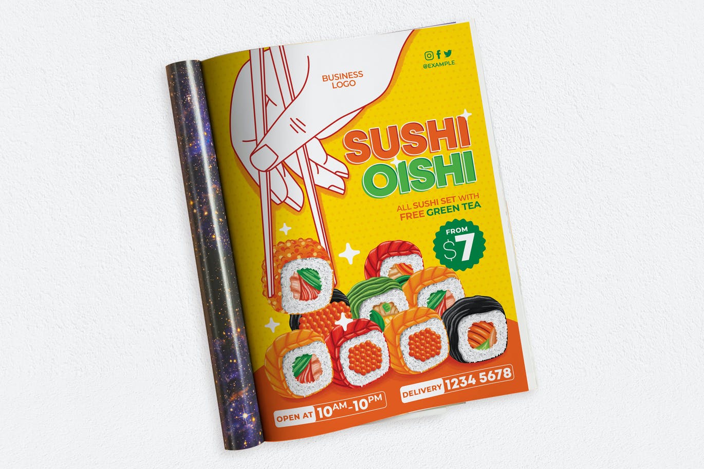 Sushi Oishi Ads Magazine