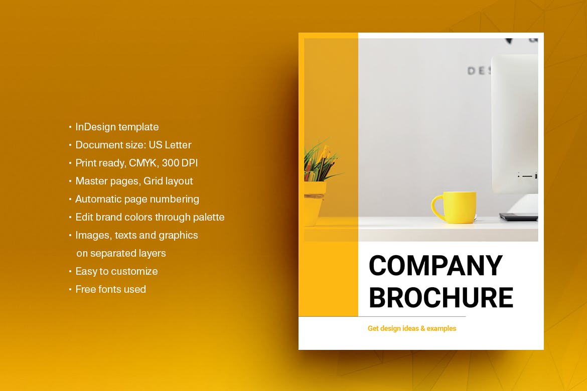 Yellow Business Brochure Template