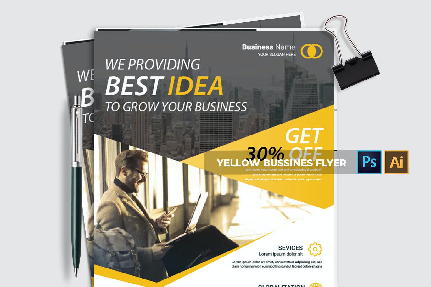 Yellow business - Flyer