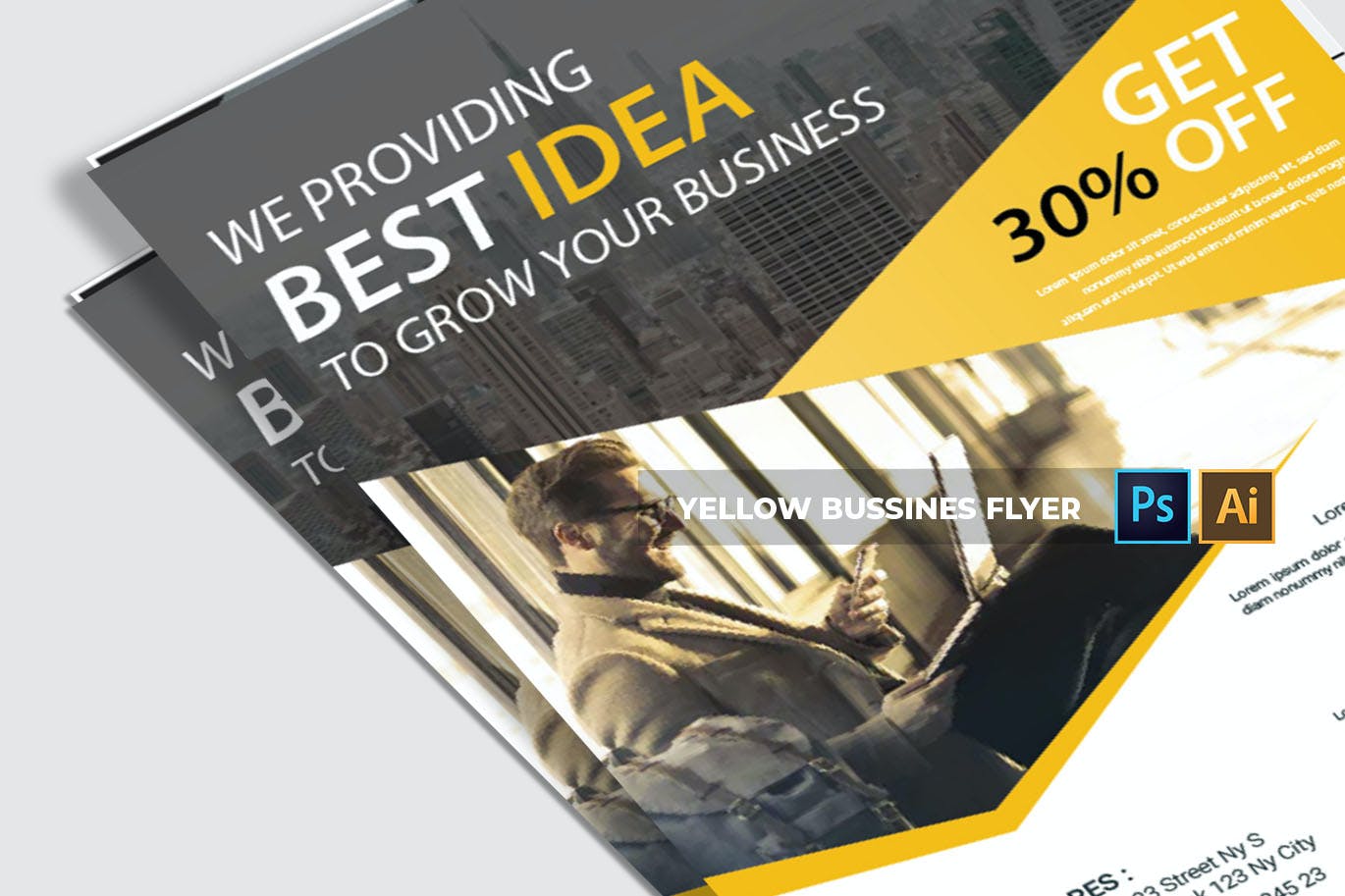 Yellow business - Flyer