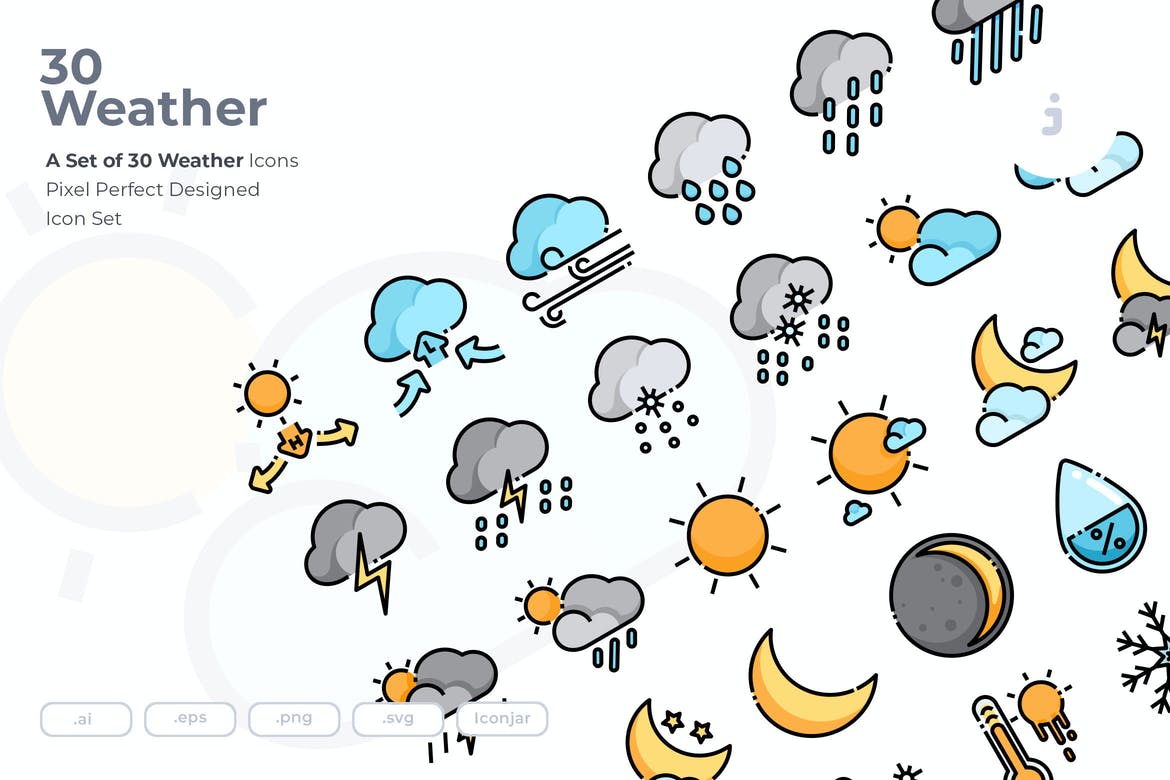 30 Weather Icons