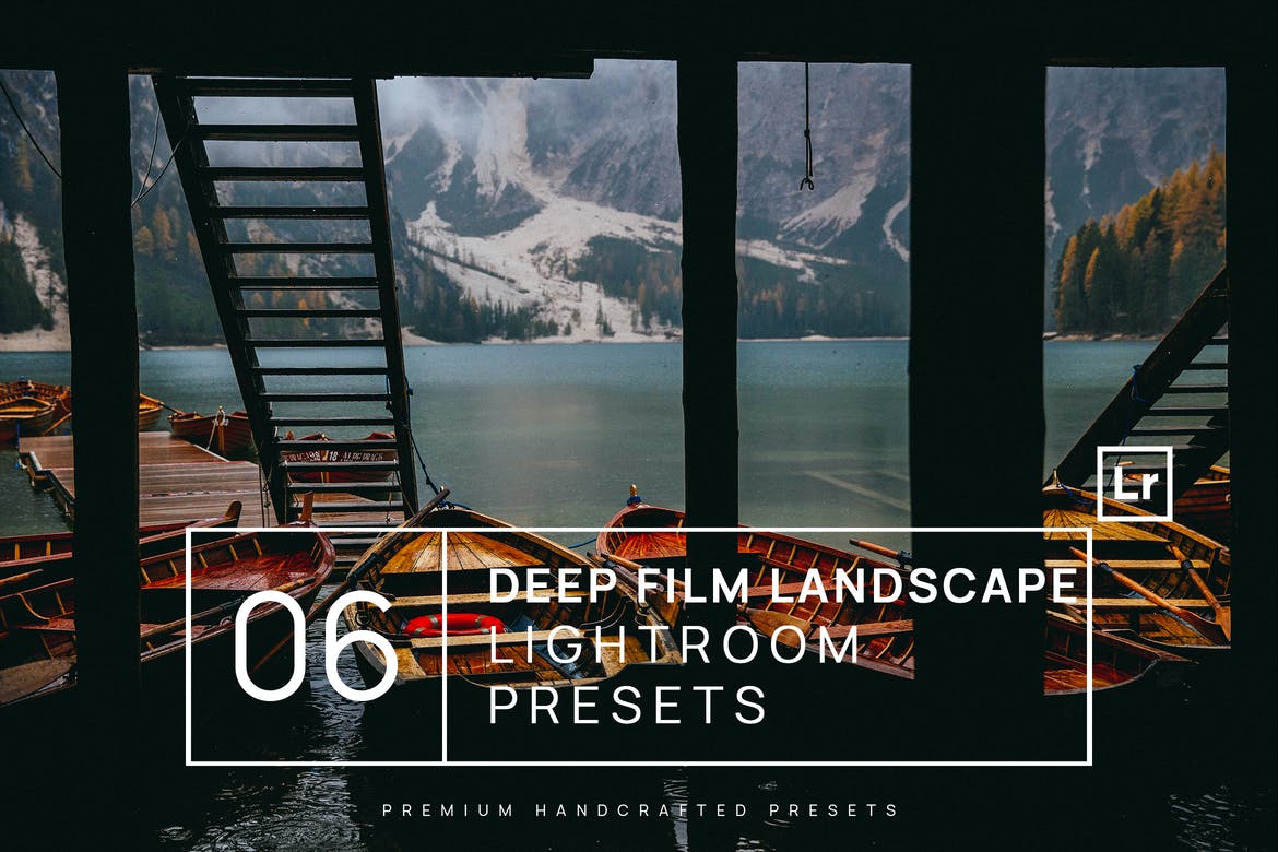 6 Deep Film Landscape Lightroom Presets + Mobile
