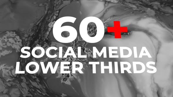 60 Social Media Lower Thirds