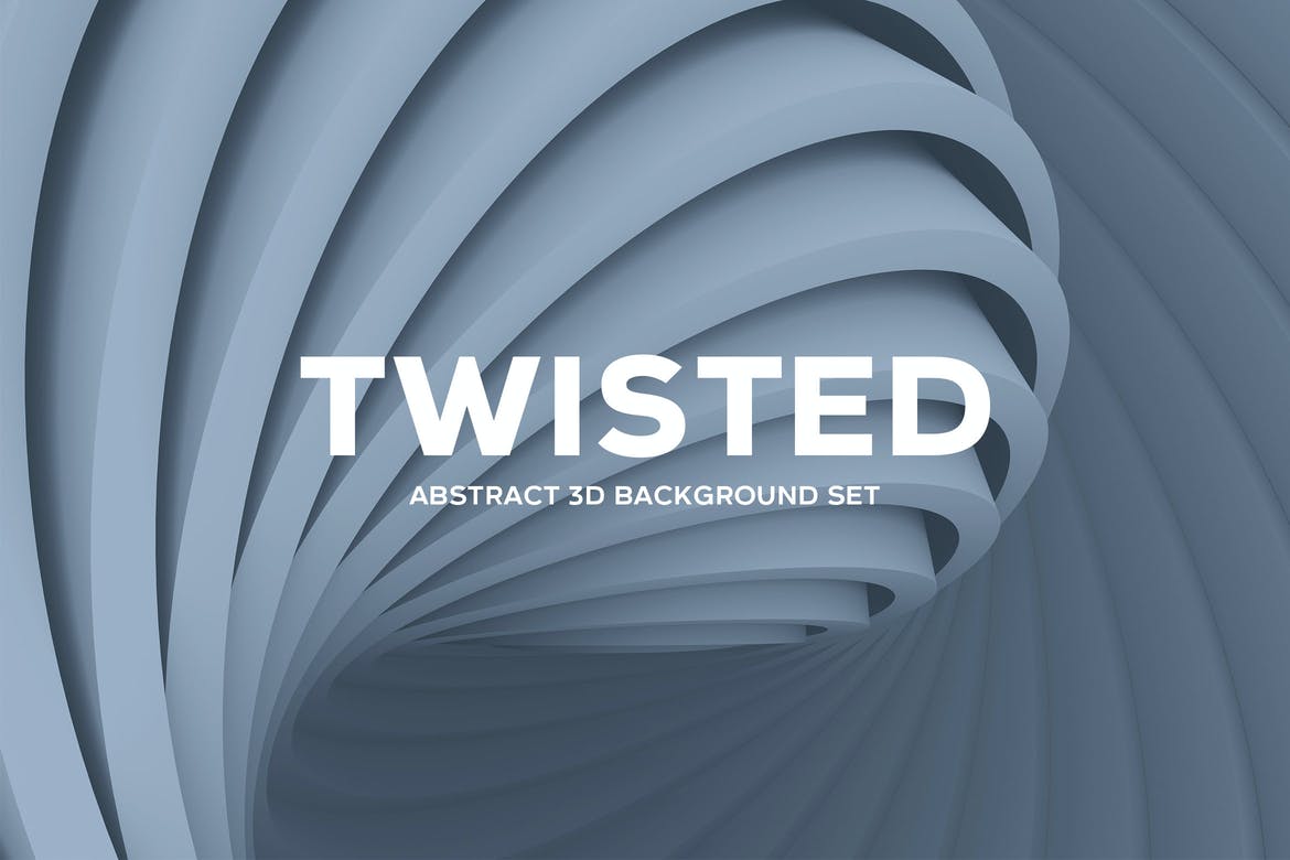 Abstract Twisted 3D Background Set