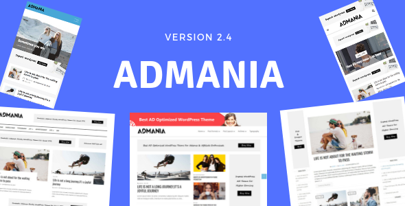 Admania v2.4.8 - WordPress News Template
