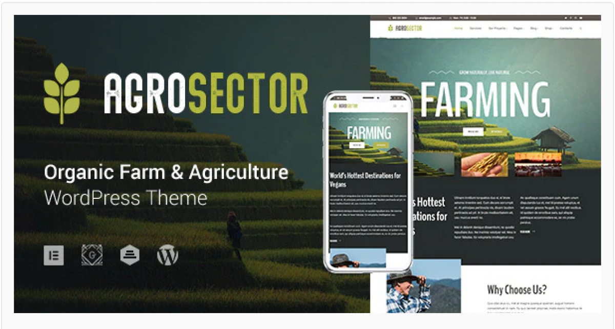 Agrosector v1.3.6 NULLED - Agriculture and Organic Food WP