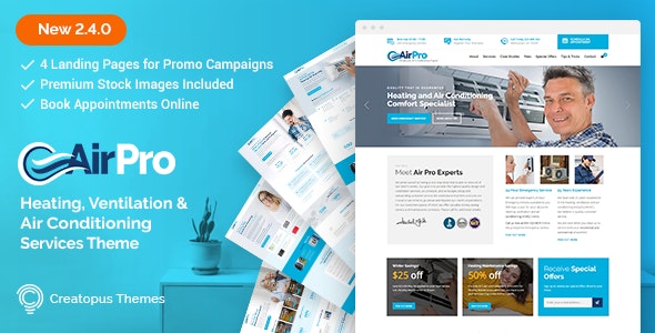 AirPro v2.5.5 - WordPress Template for Services