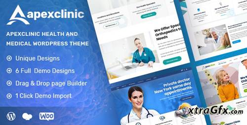 ApexClinic HealthCare v1.2.0 NULLED - Medicine & Health WordPress Theme